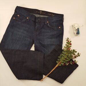 7 For All Mankind Crop Dojo Denim Capris - Sz 28